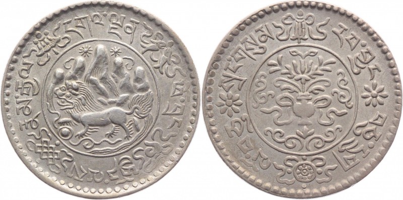 Tibet 3 Srang 1935-1946 
Y# 26; Silver 12,6g.