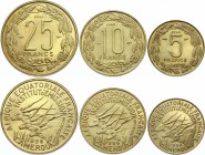 Cameroun 5 & 10 & 25 Francs 1958 Essai
KM# E7, E8, E9. Mintage 2030. UNC. In original box.