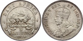 East Africa 1 Shilling 1924
KM# 21; George V; Silver, UNC, Outstanding quality for coin of this type.