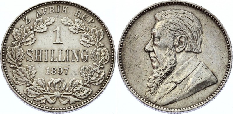 South Africa 1 Shilling 1897 
KM# 5; Silver; XF+