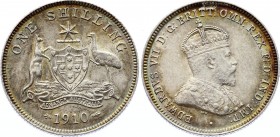 Australia 1 Shilling 1910 
KM# 20; Silver; Edward VII; UNC