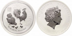 Australia 50 Cents 2017 
Silver; Lunar series II - Year of the Rooster; UNC from Mint Roll