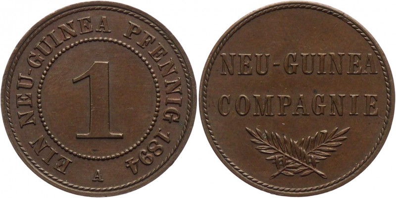 German New Guinea 1 Pfennig 1894 
KM# 1; Copper