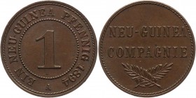 German New Guinea 1 Pfennig 1894 
KM# 1; Copper