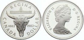 Canada 1 Dollar 1982 
KM# 133; Silver Proof; Regina's 100th Anniversary