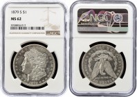United States Morgan Dollar 1879 S NGC MS62
KM# 110; Silver; "Morgan Dollar"