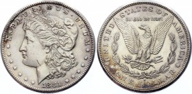 United States Morgan Dollar 1881 S
KM# 110; Silver; XF-AUNC