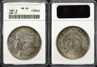 United States Morgan Dollar 1887 ANACS MS 65
KM# 110; Silver; "Morgan Dollar"