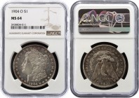United States Morgan Dollar 1904 O NGC MS64
KM# 110; Silver; "Morgan Dollar"