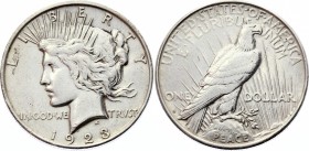 United States Peace Dollar 1923 D
KM# 150; Silver