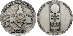 Japan Sapporo-Hokkaido Olympics Medal 1972 
144g 64mm; With Original Box