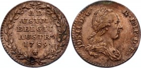 Austrian Netherlands 2 Liards 1789 
KM# 31; Joseph II; Unmounted