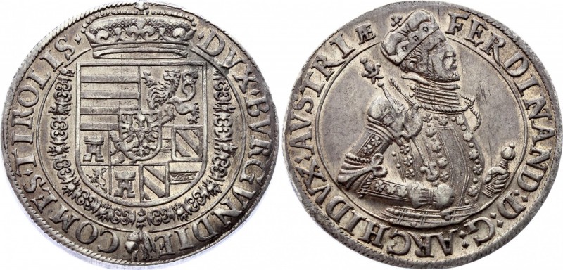 Austria Thaler 1564 - 1595 Hall
Dav# 8095; Holy Roman Empire. Archduke Ferdinan...