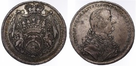 Austria Batthyani 1/2 Thaler 1765 
KM# 1; Dav# 1182; Holzmair# 9; Horsky# 5402; Silver 13.93g 34mm; Old Patina; Rare Coin; VF/XF