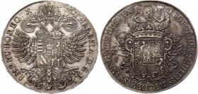 Austria Thaler 1767 EVS AS Prague
Dav# 1197. Holy Roman Empire. Haus Habsburg. Leopold Heinrich 1766-1770 Taler 1767 with Maria Theresia Title. Pragu...