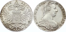 Austria Thaler 1780 X
KM# T1; Silver; Maria Theresia; Restrike
