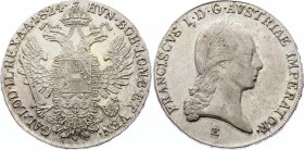 Austria Thaler 1824 E Karlsburg Transylvania
KM# 2162, Dav# 7; Austrian Empire. Grand Principality of Transylvania. Franz I. Karlsburg mint. Silver, ...