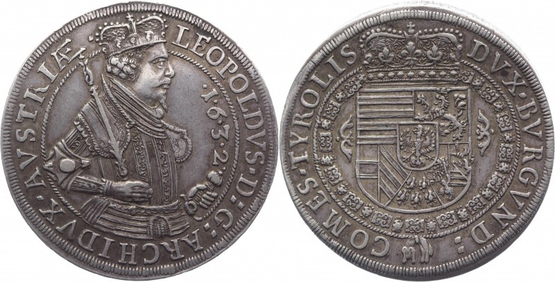 Austria Thaler 1632 Tirol Leopold V
Dav# 3338; Silver 28,33g.