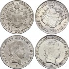 Austria-Hungary Lot of 2 Coins 1842 - 1848
20 Kreuzer 1842 E & 20 Krajczar 1848 B; Silver