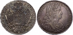 Hungary Thaler 1737 UNC
Dav# 1060, KM# 310.1; Holy Roman Empire, Haus Habsburg, Karl VI (1711-1740). AR RDR Taler 1740 Kremnitz Mint. UNC, full mint ...