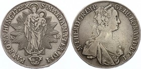 Hungary Thaler 1752 X KB - Kremnitz
KM# 349.3; Silver; Maria Theresia