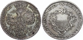 German States Lubeck 48 Schilling 1752 JJJ 
KM# 168; Silver