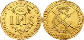 German States Saxony 1 Ducat 1616 
KM# 126; Gold (.986) 3.43g 25mm; Johann Georg I (Sophiendukat)
