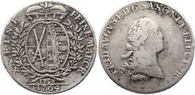 German States Saxony 2/3 Thaler 1764 IFOF
KM# 974; Silver; Friedrich August III