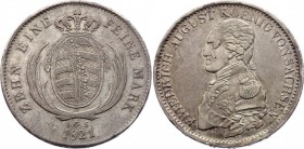 German States Saxony 1 Conventionsthaler 1821 IGS
KM# 1077; Silver; Friedrich August I/III; XF