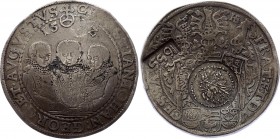 German States Saxony-Albertine Thaler 1592 Jefimok
Original thaler but fantasy counter stamp.