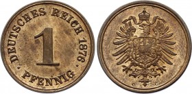 Germany - Empire 1 Pfennig 1876 С
KM# 1; Copper; UNC