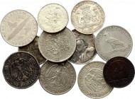 Germany Silver Coins Lot
All coins are different. Some rare pieces. Silver, mostly VF. 11 pcs total. 10 Pfennig is silver plated.