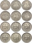 Germany - Third Reich 1 Reichsmark 1938 A Lot
KM# 78, 6 pcs, AU-UNC.