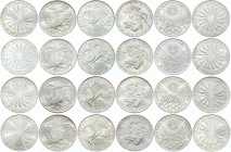 Germany Federal Republic Full Set of 24 Coins 10 Mark 1972 Munich Olympics
1 auction lot - Full date & mint collection of 24 Silver pieces, 15g 0.625...