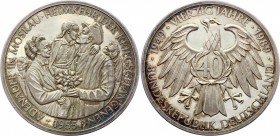 Germany Medal "Adenauer in Moscow - Return of Prisoners of War" 1989 Rare
Silver (.999) 34.59g 50mm; Proof; Amazing Toning; Adenauer in Moskau - Heim...