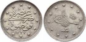 Turkey 2 Kurus 1911 AH 1327 (3)
KM# 796; Silver; Mehmed V; Kosova mint