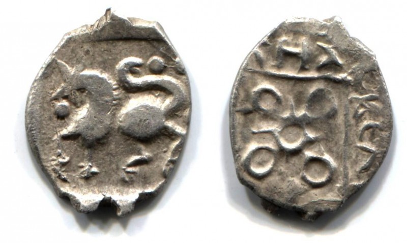 Russia Suzdal Denga Vasily Dmitrievich 1389 - 1425
Silver; 0,78 g.; GP 1032 A; ...