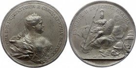 Russia Bronze Medal 1736 in Honor of Anna The Empress
Diakov# 73. Struck In Tin, 176g. by Heidlinger. Rare. In original box with old collectioneers t...
