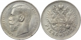 Russia 1 Rouble 1915 ВС R 
Bit# 70 R; Silver 19,93g. AUNC