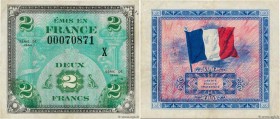 Country : FRANCE 
Face Value : 2 Francs DRAPEAU 
Date : 1944 
Period/Province/Bank : Trésor 
Catalogue reference : VF.16.03 
Additional reference...