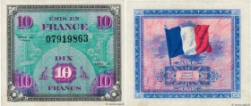 Country : FRANCE 
Face Value : 10 Francs DRAPEAU 
Date : 1944 
Period/Province/Bank : Trésor 
Catalogue reference : VF.18.01 
Additional referenc...