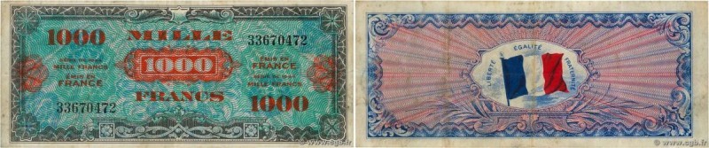 Country : FRANCE 
Face Value : 1000 Francs DRAPEAU 
Date : 1944 
Period/Provi...