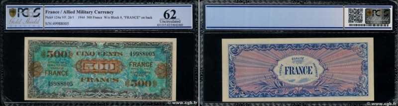 Country : FRANCE 
Face Value : 500 Francs FRANCE Spécimen 
Date : 1945 
Perio...