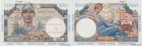 Country : FRANCE 
Face Value : 5NF sur 500 Francs TRÉSOR PUBLIC Épreuve 
Date : 1960 
Period/Province/Bank : Trésor 
Catalogue reference : VF.37.0...