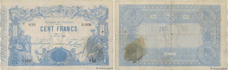 Country : FRANCE 
Face Value : 100 Francs type 1862 Indices Noirs 
Date : 06 f...
