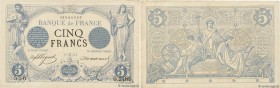 Country : FRANCE 
Face Value : 5 Francs NOIR 
Date : 09 mai 1873 
Period/Province/Bank : Banque de France, XXe siècle 
Catalogue reference : F.01....