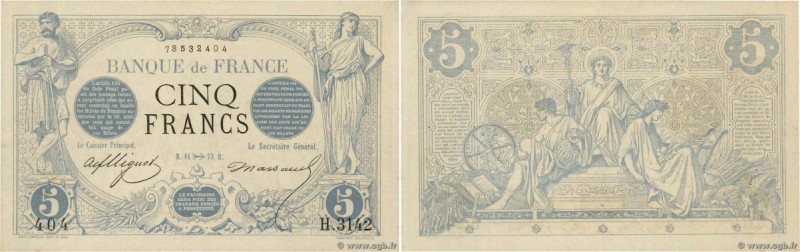 Country : FRANCE 
Face Value : 5 Francs NOIR 
Date : 14 novembre 1873 
Period...