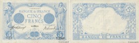 Country : FRANCE 
Face Value : 5 Francs BLEU 
Date : 21 août 1913 
Period/Province/Bank : Banque de France, XXe siècle 
Catalogue reference : F.02...