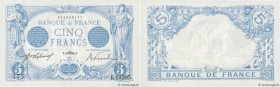 Country : FRANCE 
Face Value : 5 Francs BLEU 
Date : 16 août 1916 
Period/Province/Bank : Banque de France, XXe siècle 
Catalogue reference : F.02...