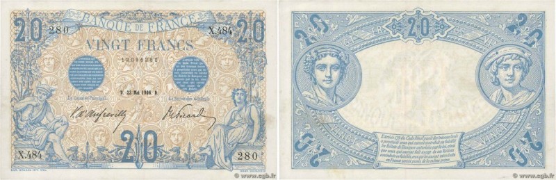 Country : FRANCE 
Face Value : 20 Francs BLEU 
Date : 23 mai 1906 
Period/Pro...